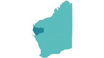 A map highlighting the Carnarvon and Gascoyne Junction areas