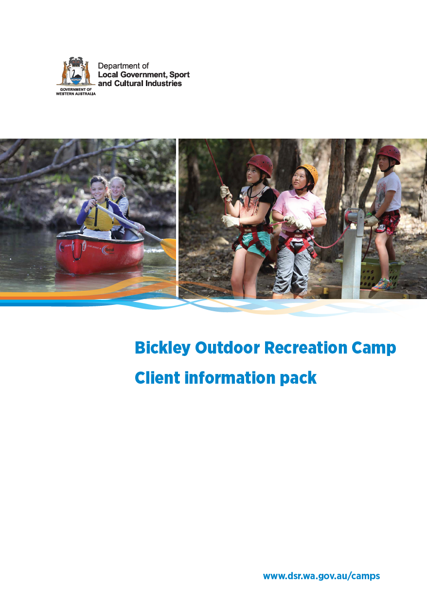 Bickley Camp Client Information Pack cover