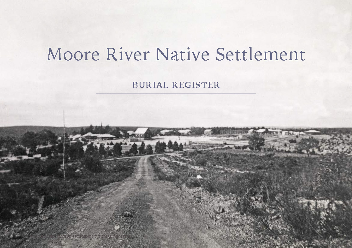 Moore River Native Settlement Burial Register cover