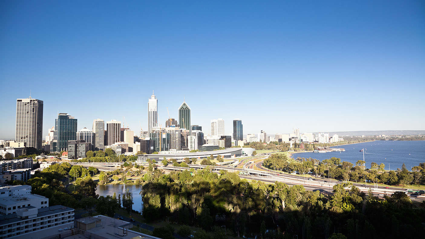 Perth cityscape - stock photo