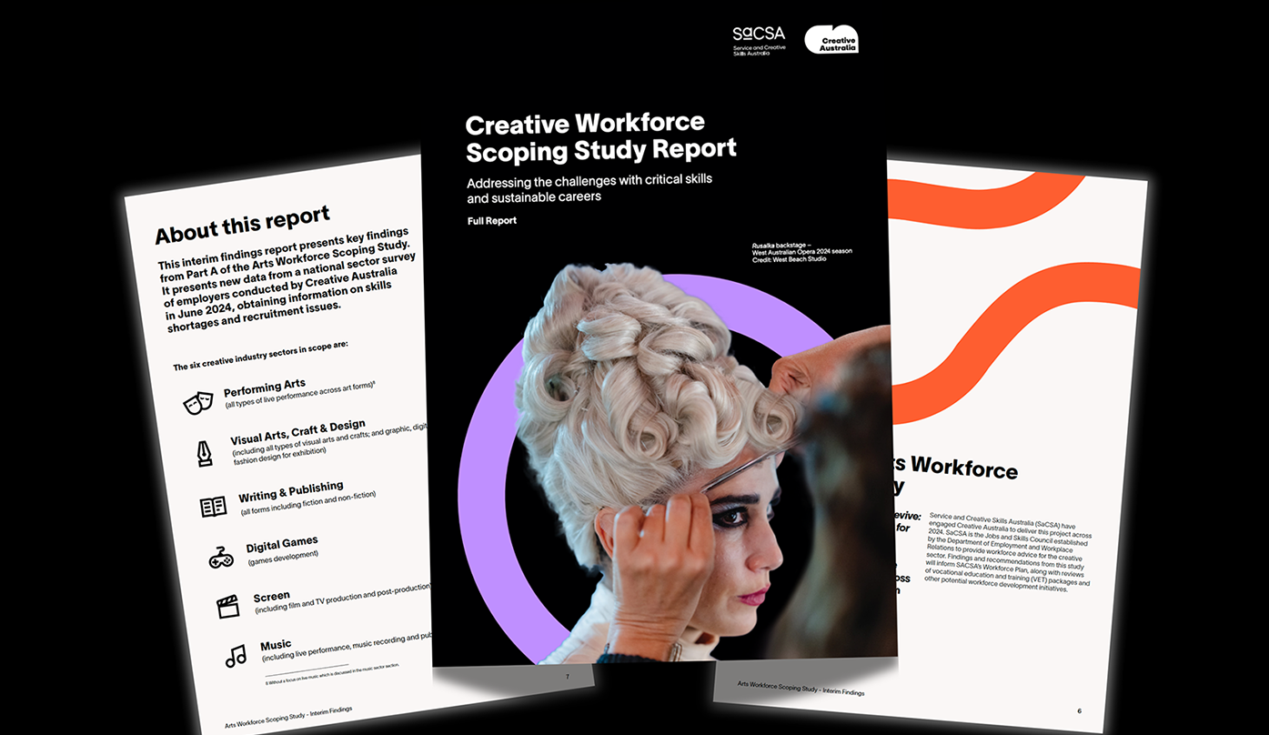 A collage of the report