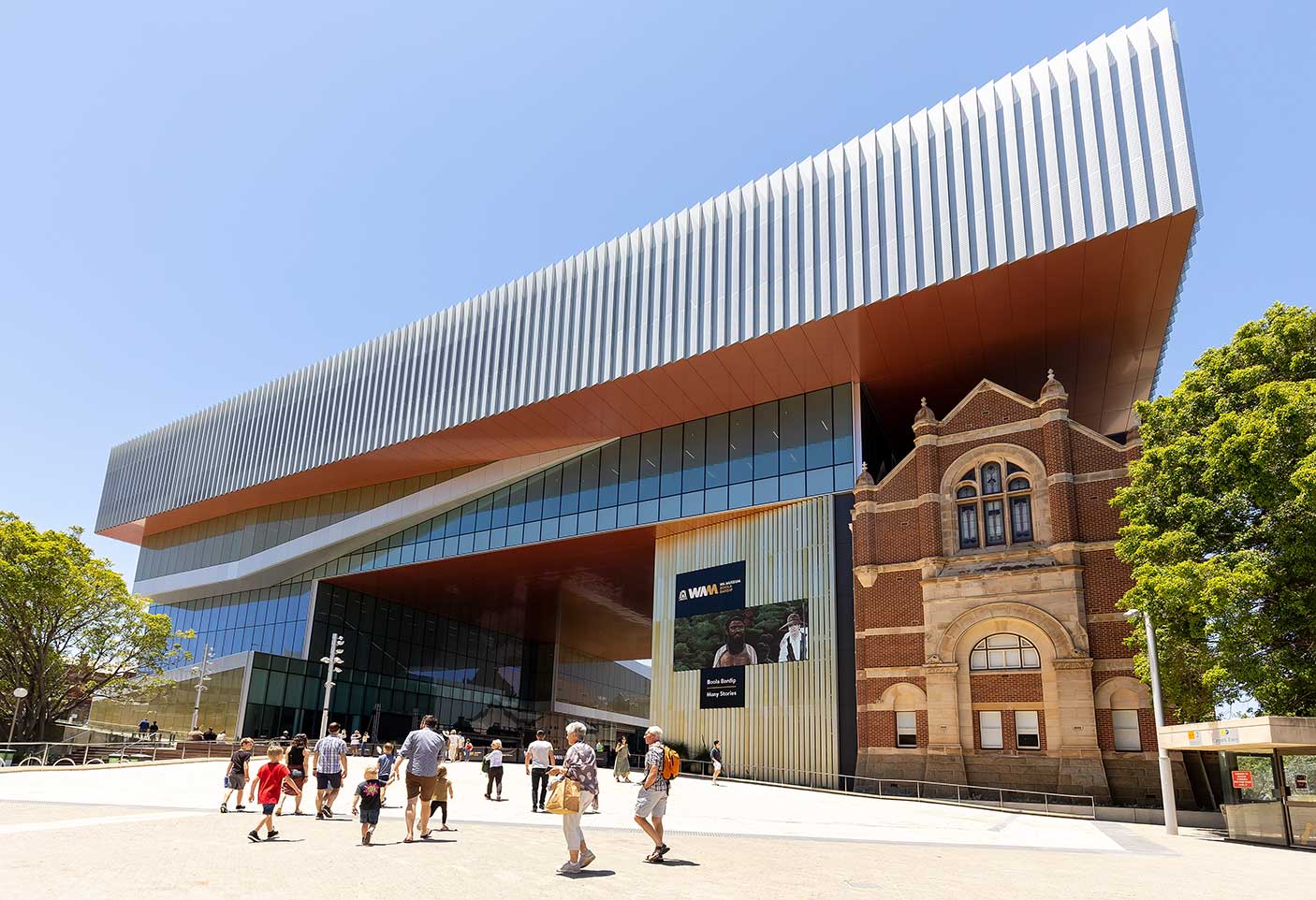 A general exterior view of the WA Museum Boola Bardip