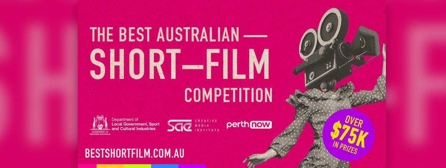 A promotional banner for The Best Australian Short-Film competition