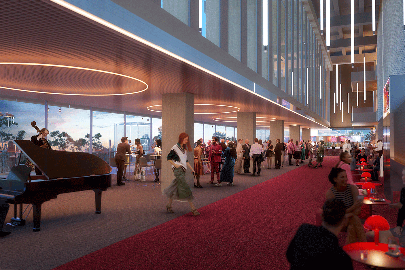 An architects impression of the interior of the redeveloped Perth Concert Hall