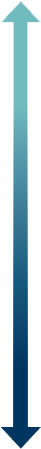 Arrow showing the range of short term (higher) to long term (lower) strategic priorities