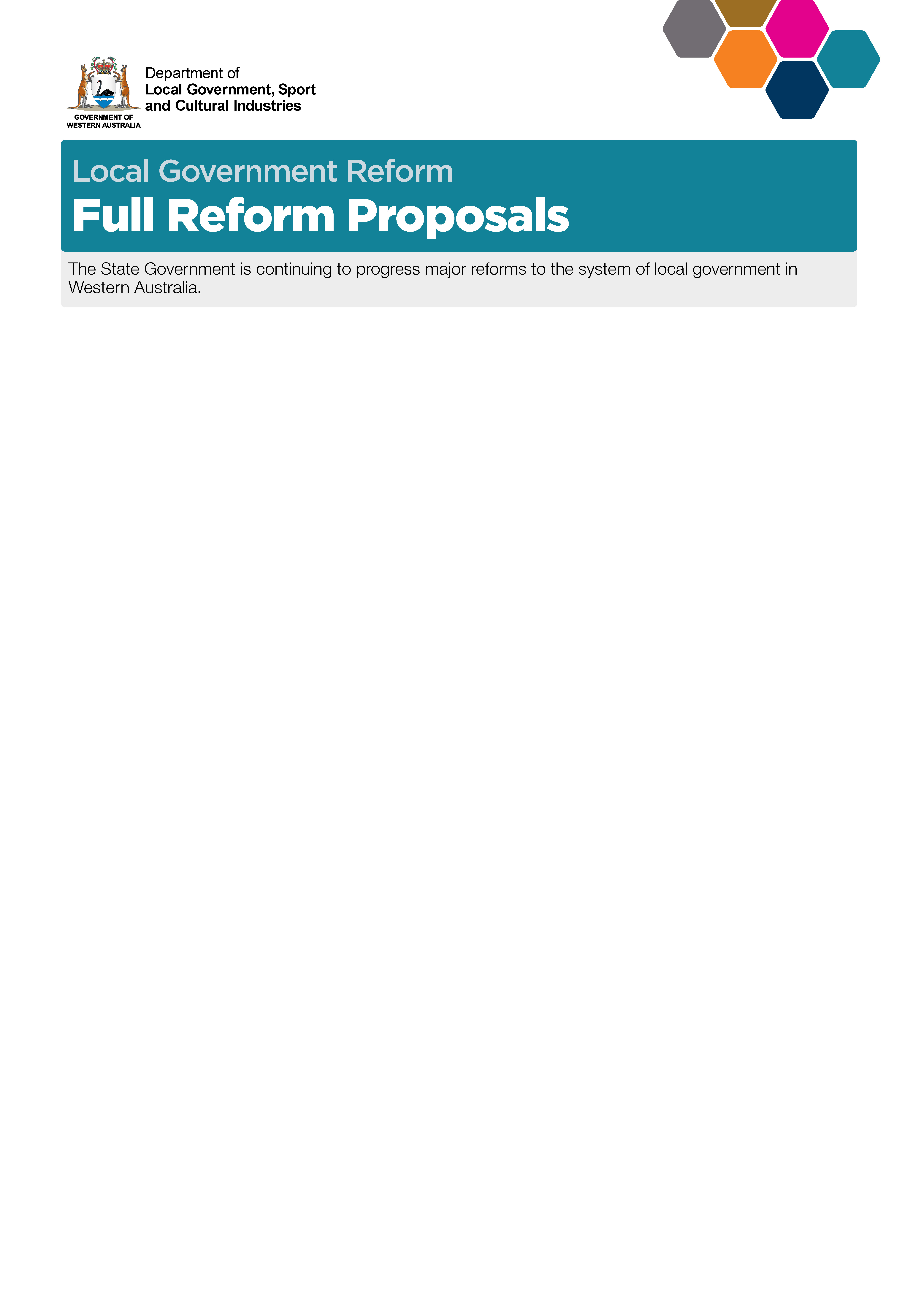 Full Reform Proposals cover