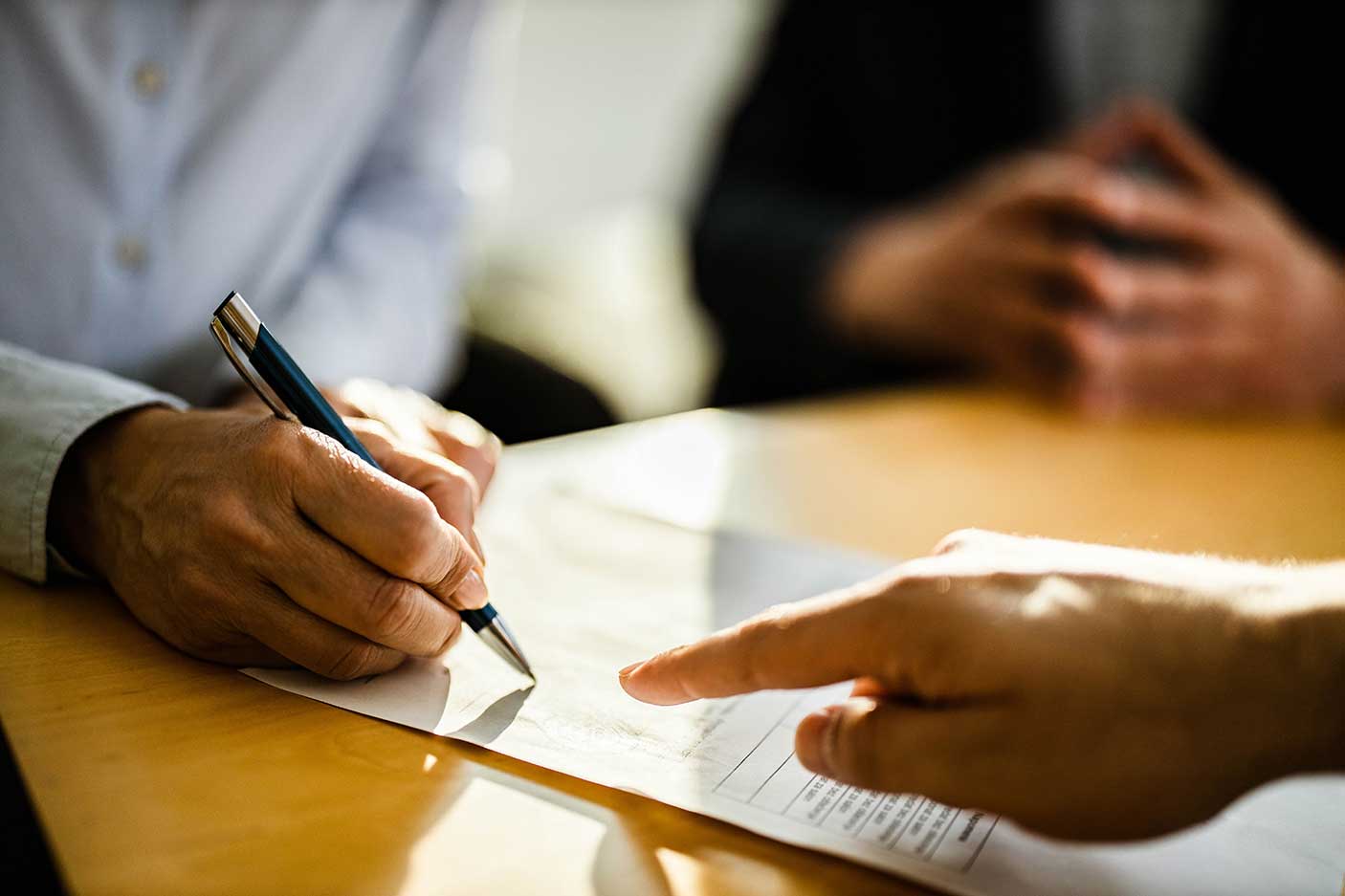 Signing a declaration by elected member of council form