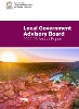 Report cover with image of hills and a gorge with water. Title reads: Local Government Advisory Board 2022-23 Annual Report