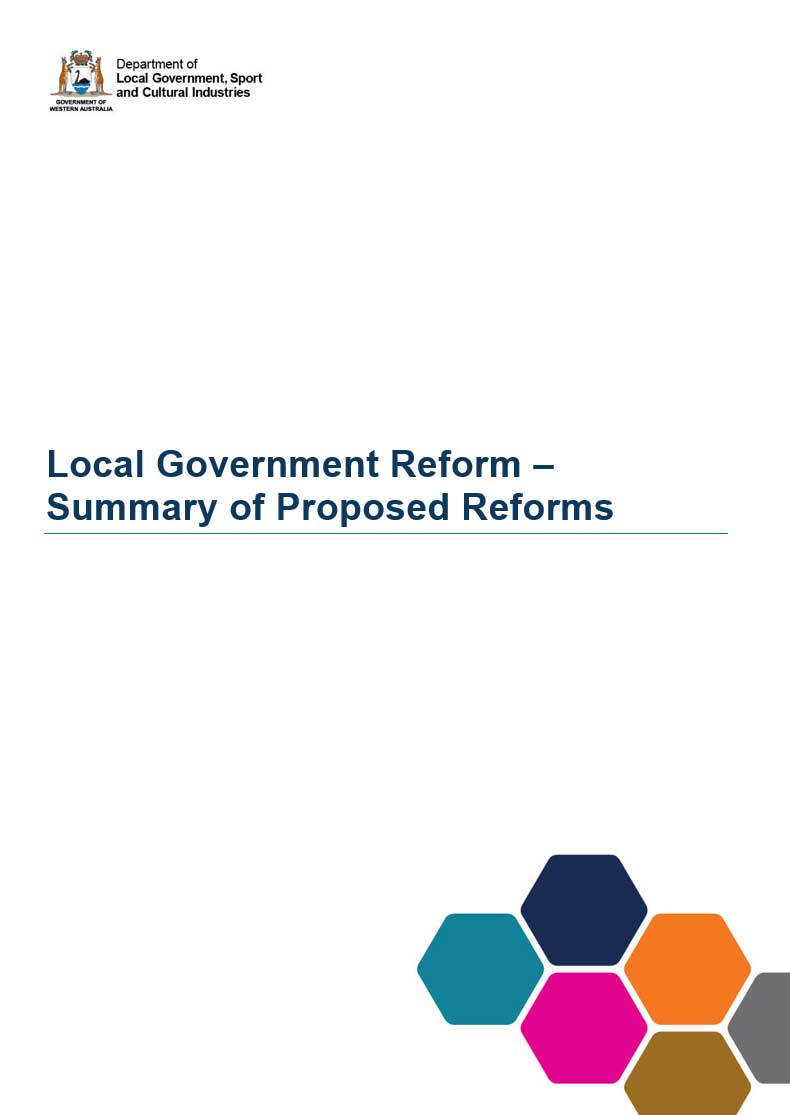 Local Government Reform – Summary of Proposed Reforms cover