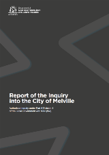 Report of the Inquiry into the City of Melville cover