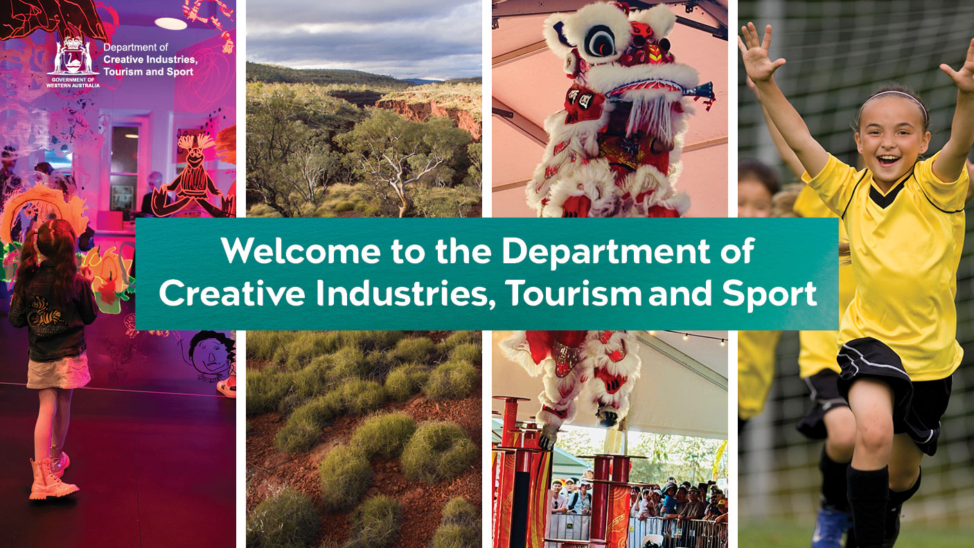 A montage of Cultural industries, tourism and sport images