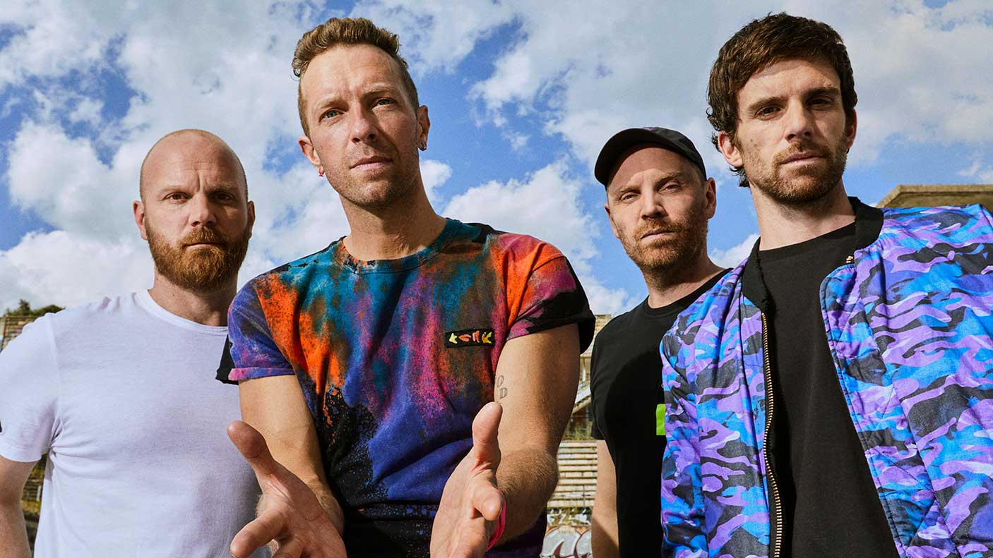 A group photo of the members of Coldplay