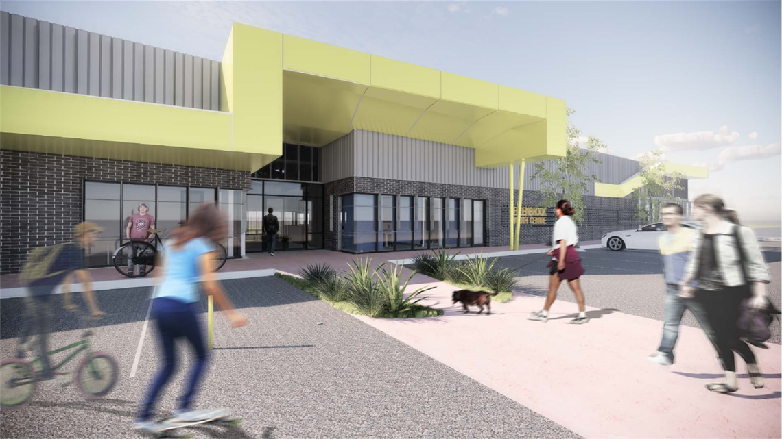 Artists impression of the Ellenbrook Youth Centre