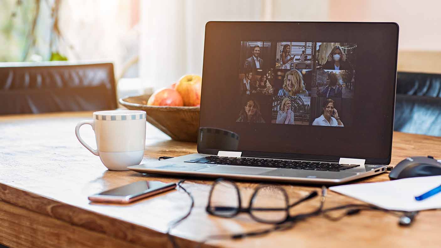 Home office setup for webinar and teleconference. Image:  Lorado via Getty Images