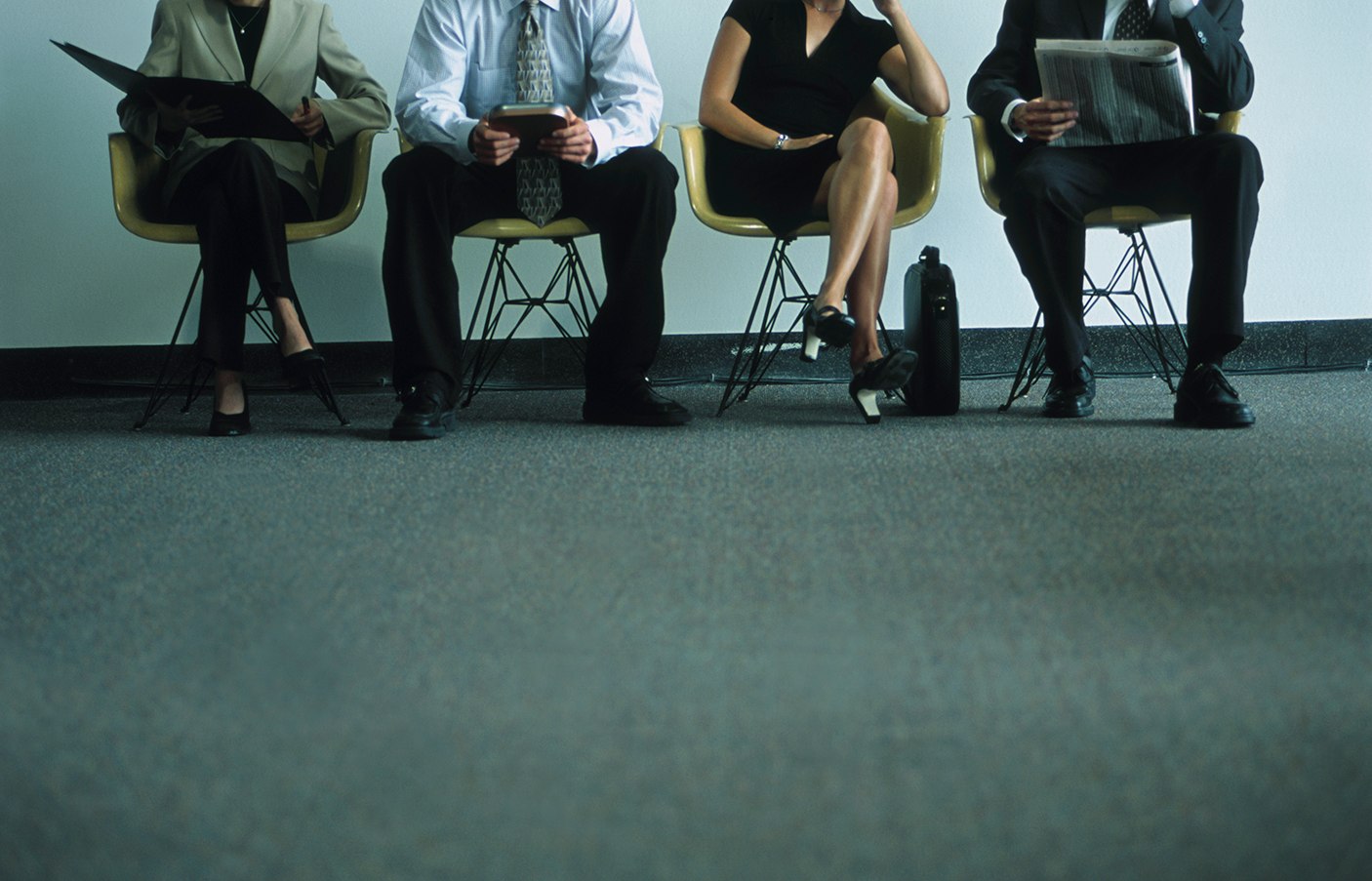 People in waiting room - stock photo