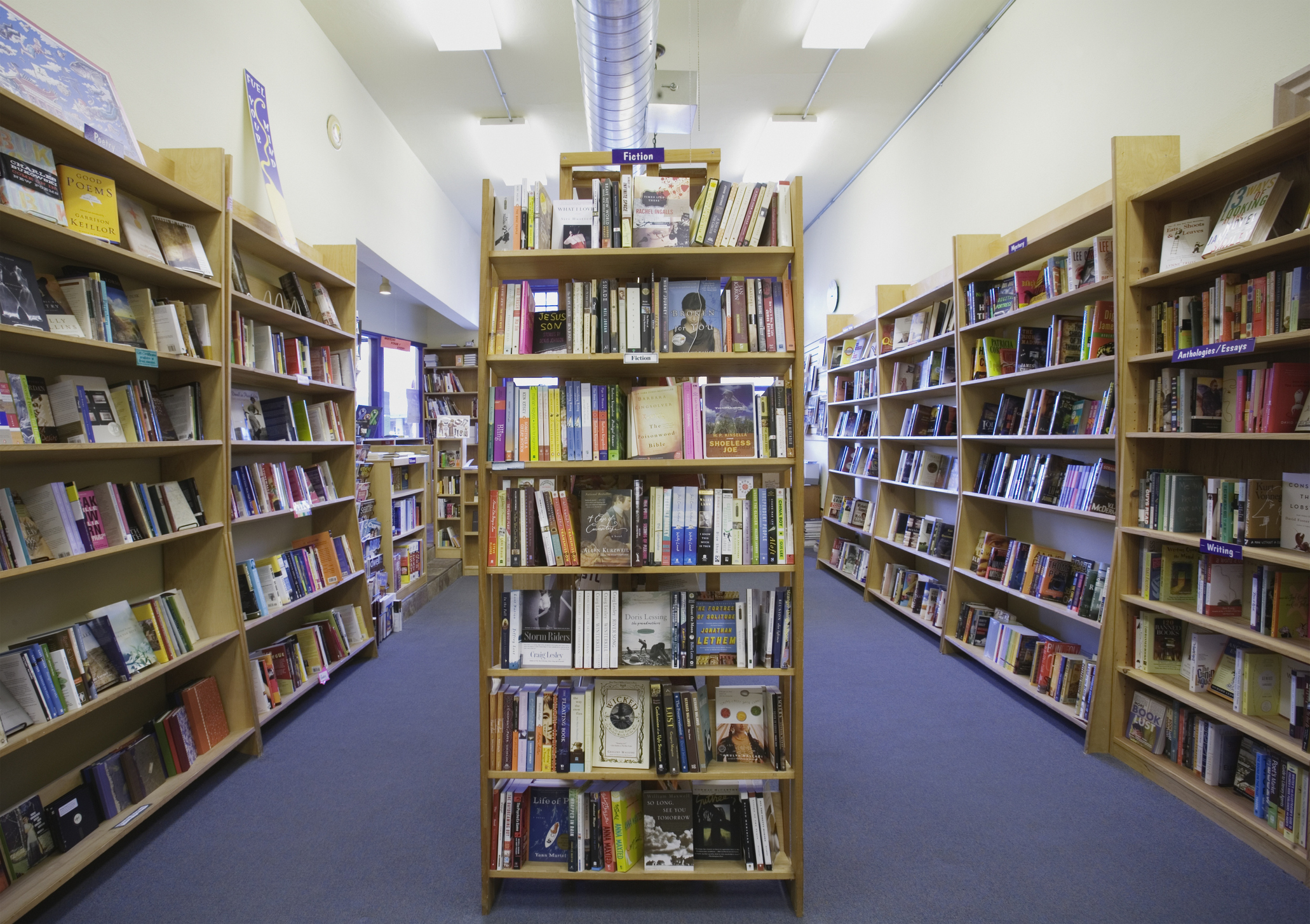 Library shelves