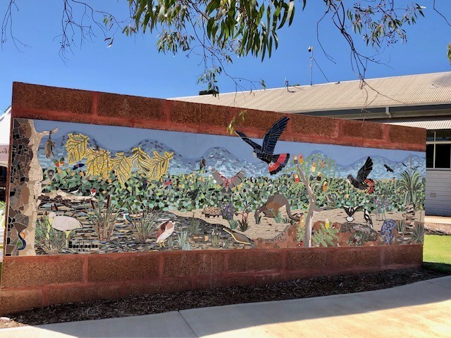 Mosaic Wall Project at Hotham Park