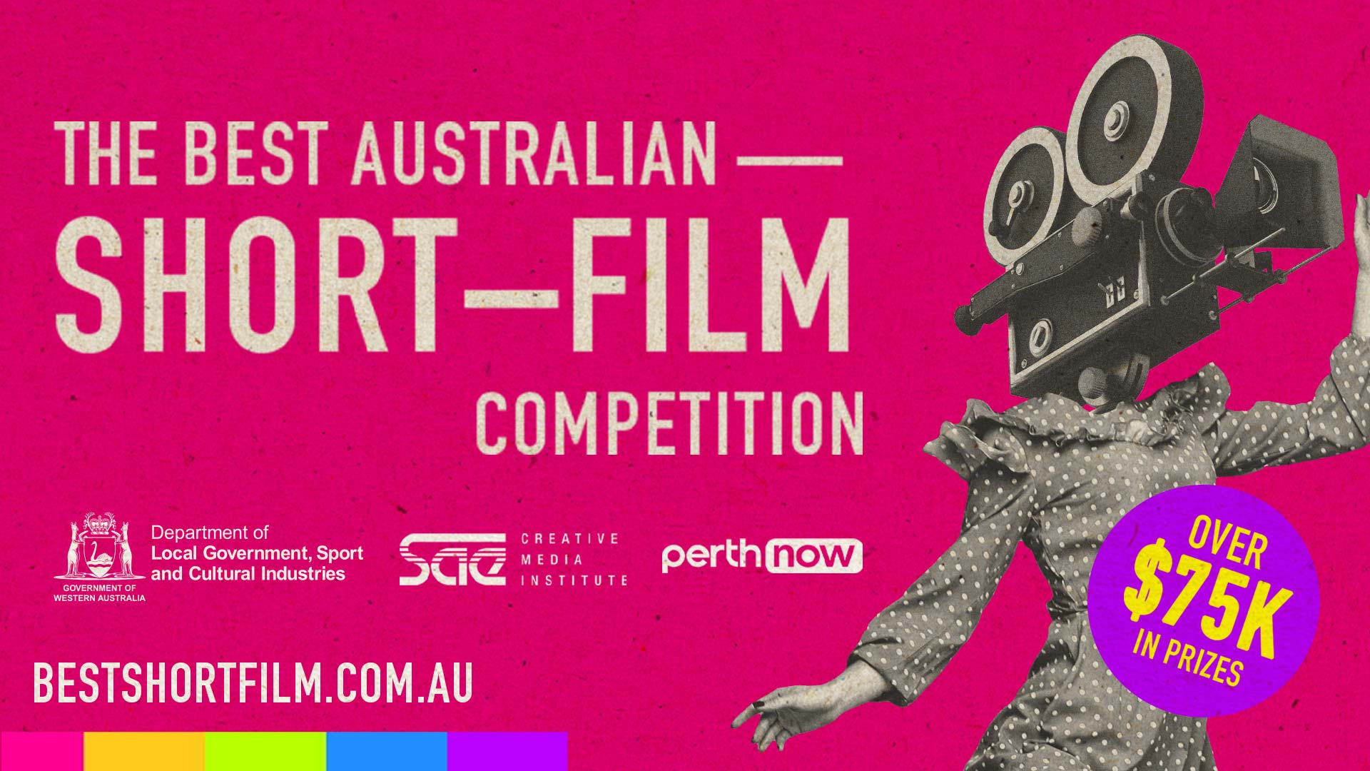 A promotional banner for The Best Australian Short-Film competition