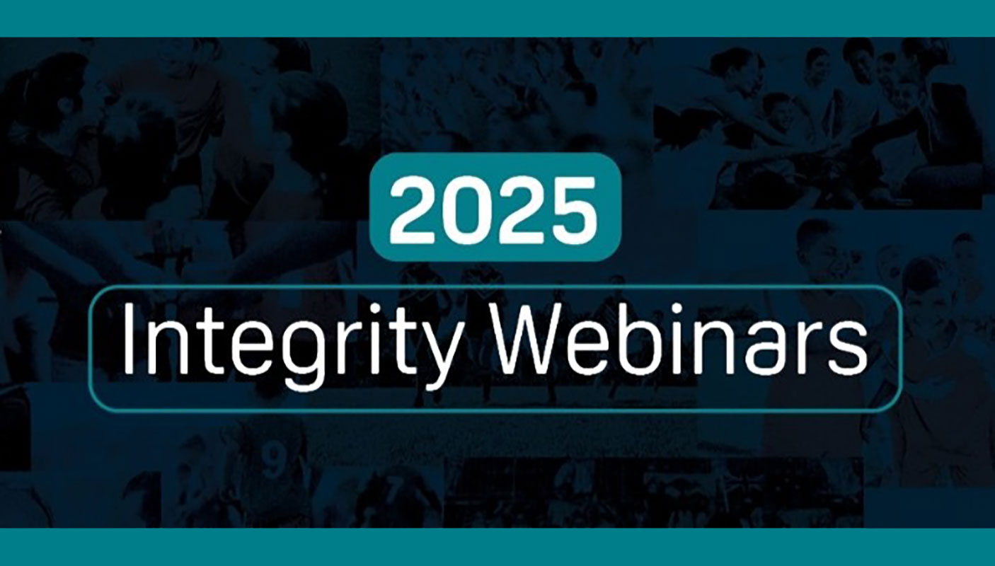 graphic reads: 2025 Integrity Webinars
