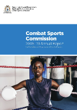 Combat Sports Commission Annual Report 2018-19 cover