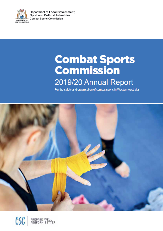 Combat Sports Commission 2019-20 Annual Report