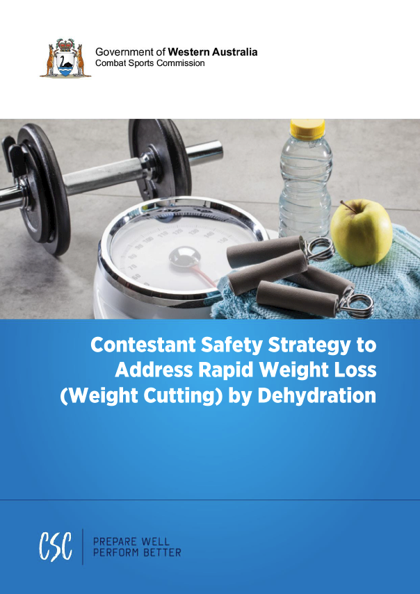 Contestant Safety Strategy to Address Rapid Weight Loss (Weight Cutting) by Dehydration cover