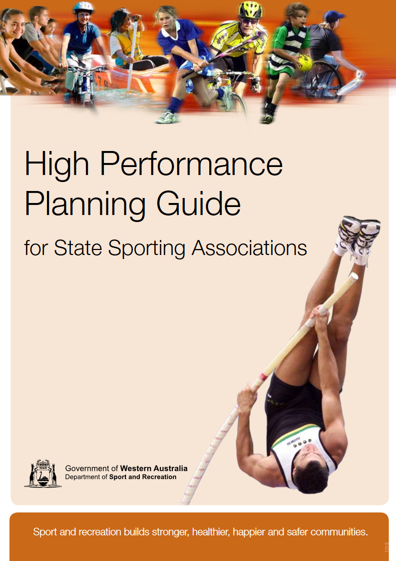 High PerformancePlanning Guidefor State Sporting Associations cover