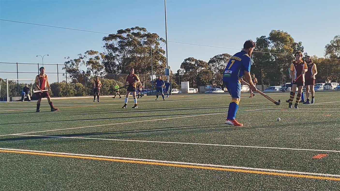 A game of hockey in the Wheatelt