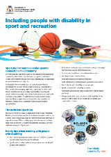 Including people with disability in sport and recreation cover