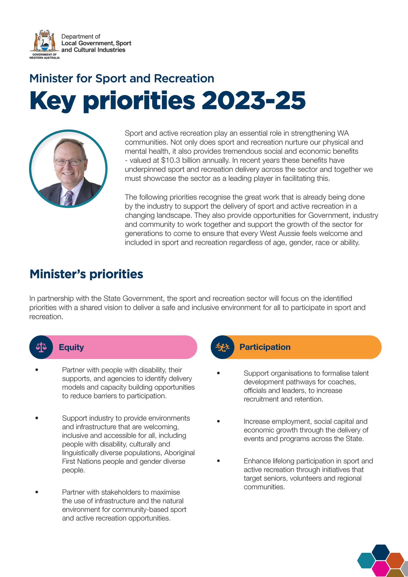 Key priorities cover