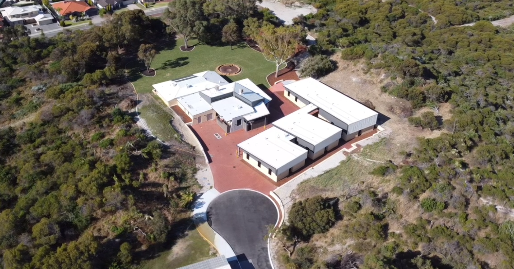 Aerial photo of the Spinnaker precinct