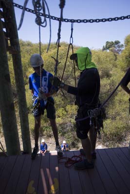 abseiling