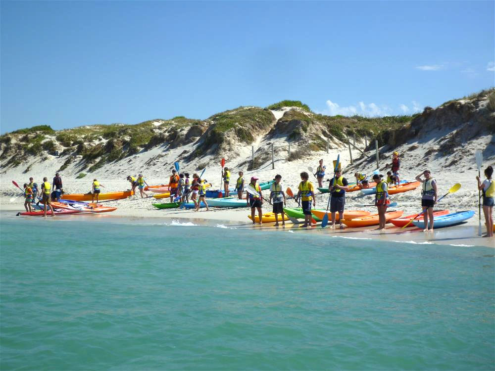 Paddling at Ern Halliday