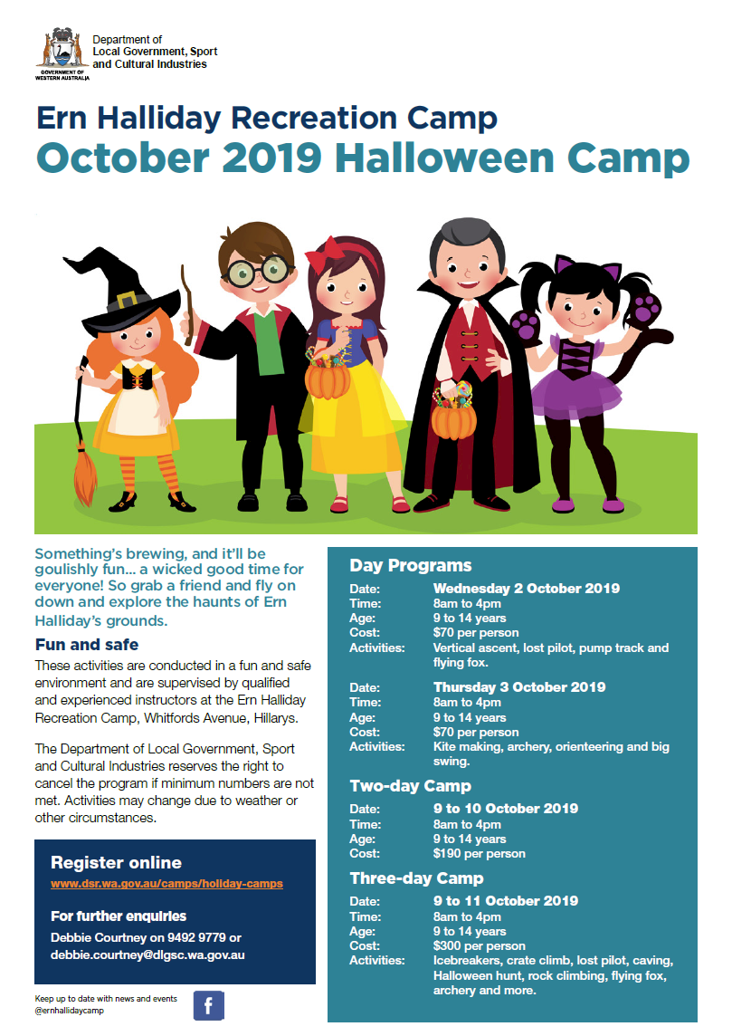Ern Halliday October 2019 Halloween Camp