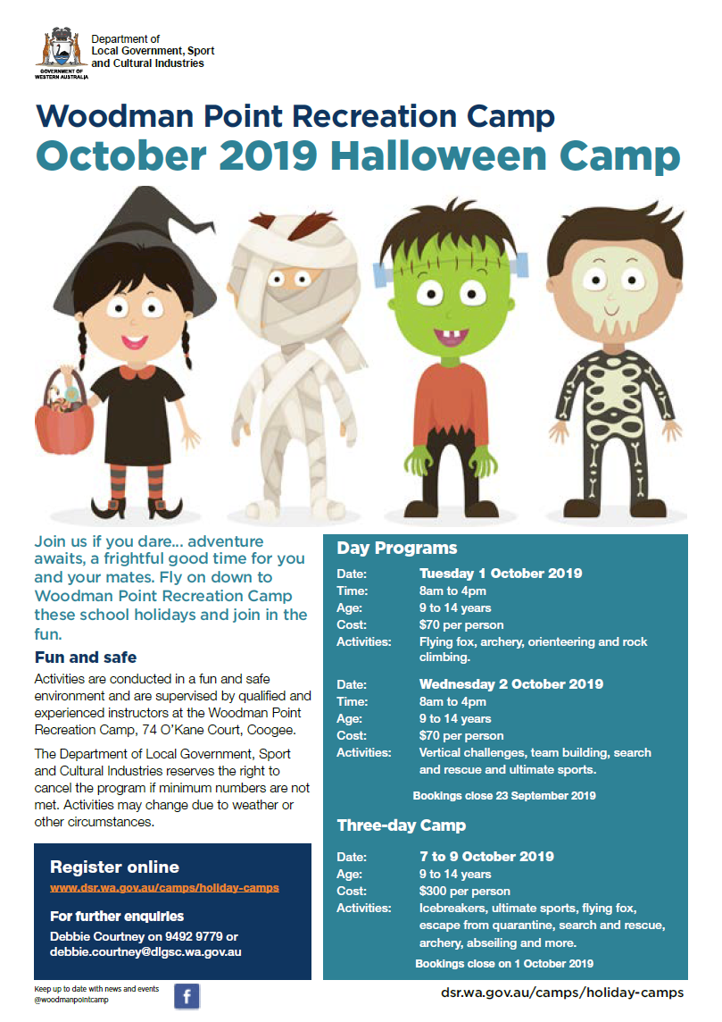 Woodman Point October 2019 Halloween Camp