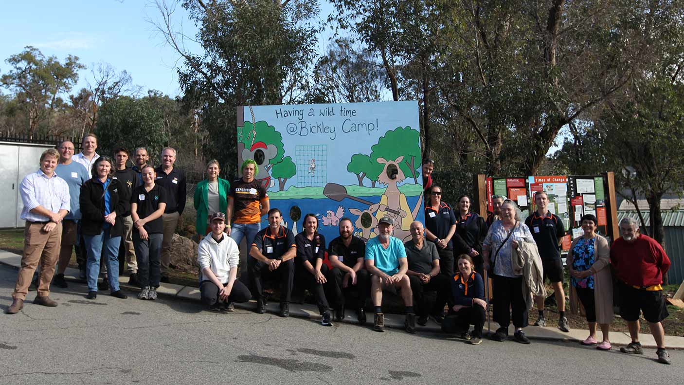 A group of people at Bickley Recreation Camp