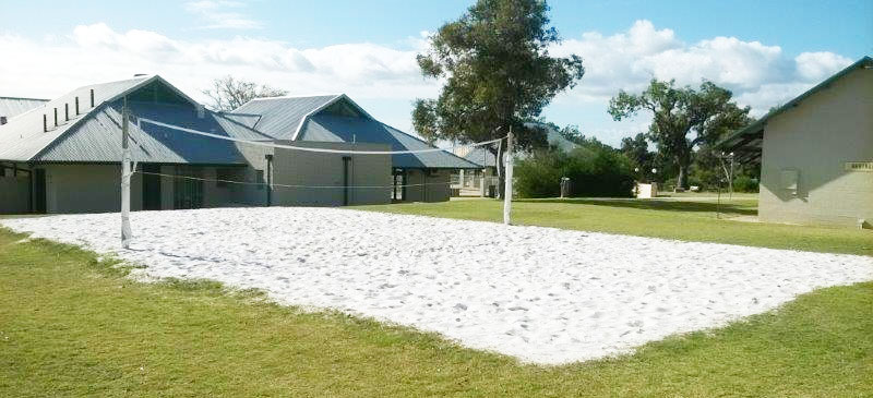 Beach volleyball court