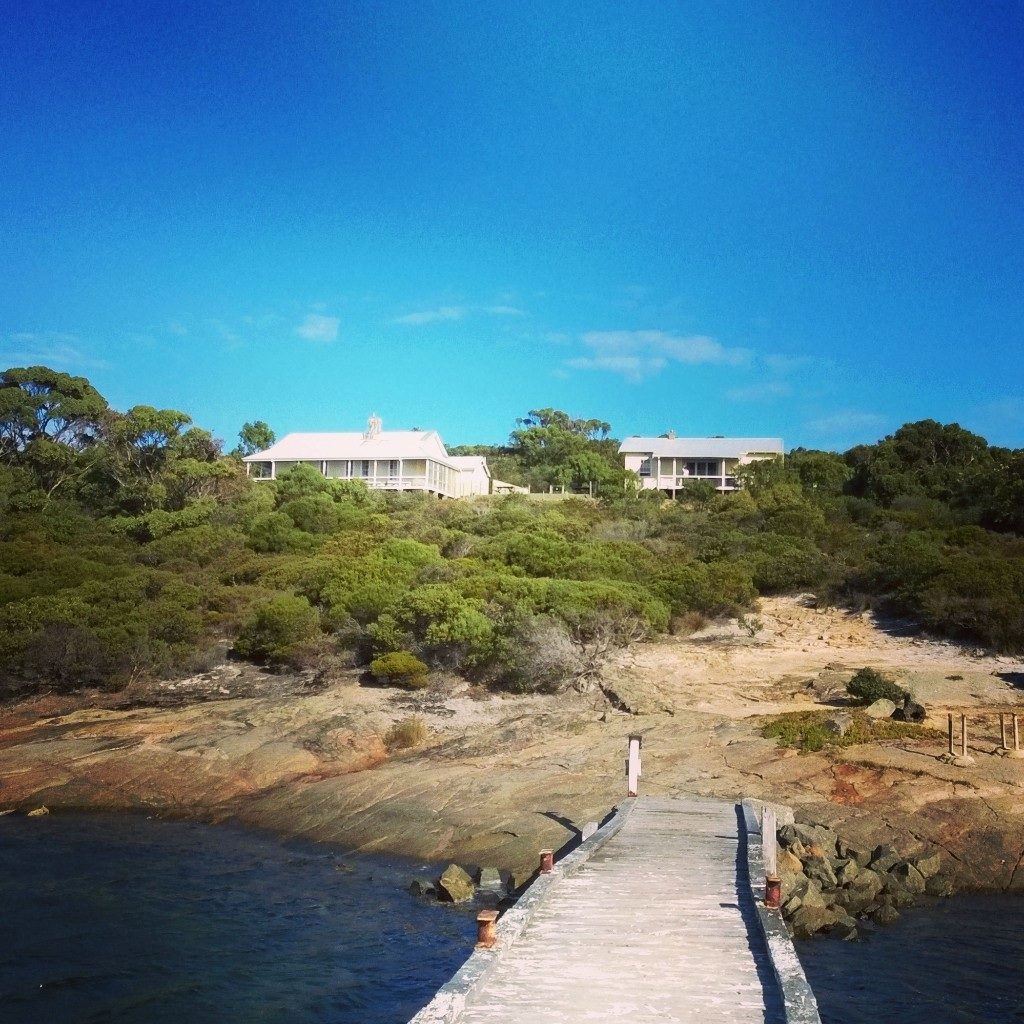 Nurses' Quarters and Isolation Hospital view from the jetty
