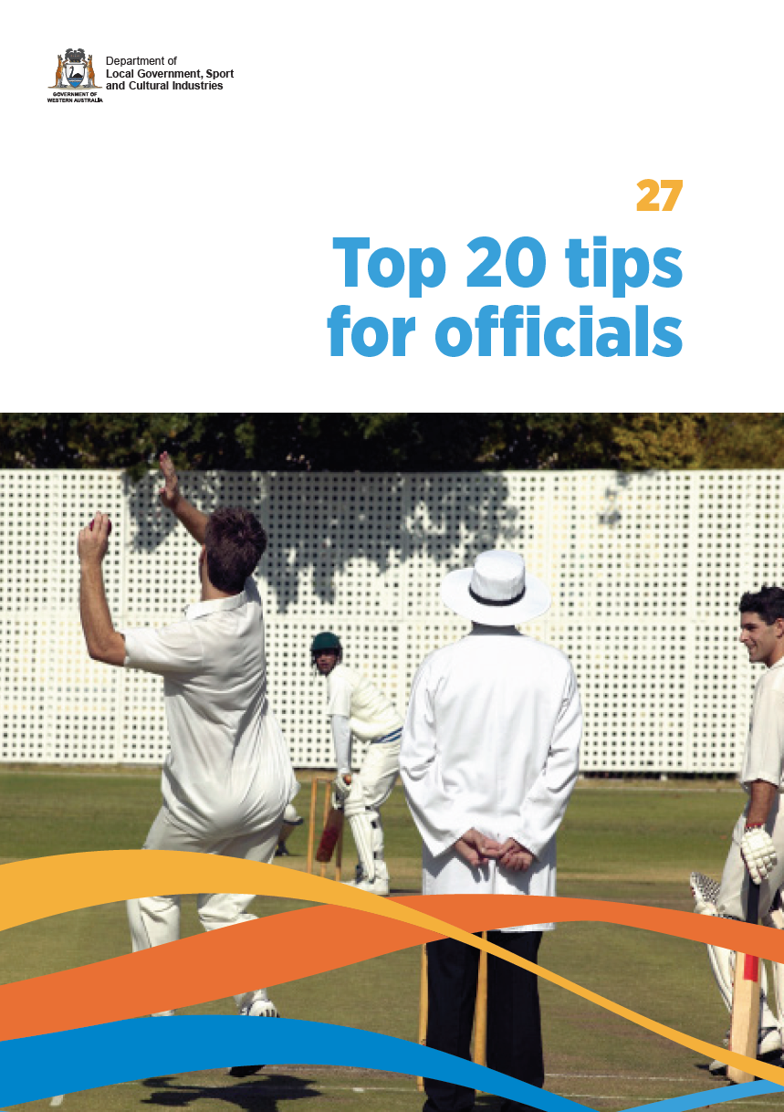 Top 20 tips for officials cover